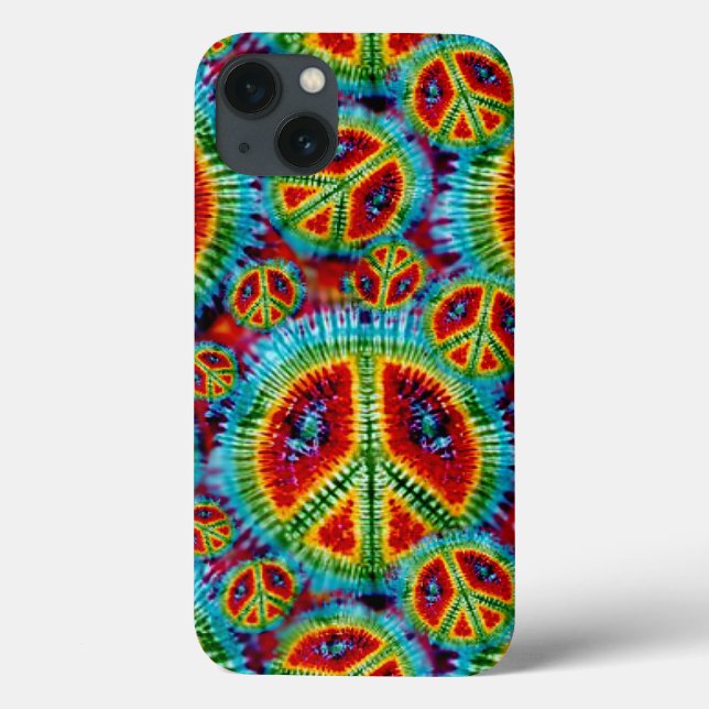 Tie Dye Peace Signs Case-Mate iPhone Case (Back)