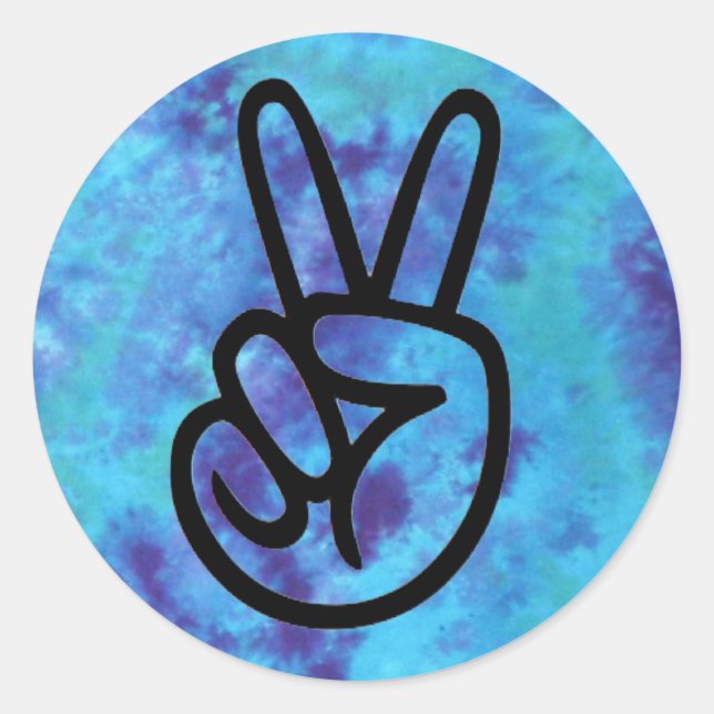Tie-Dye Peace Stickers (Front)