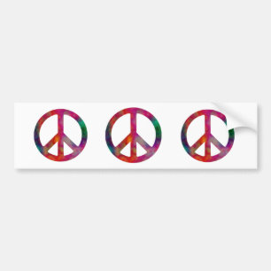Tie Dye Peace Symbol, Tie Dye Peace Symbol, Tie... Bumper Sticker