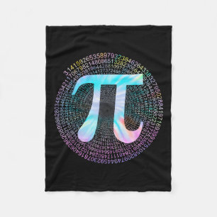 Tie Dye Pi Happy Pi Day  Fleece Blanket
