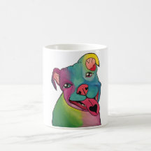 Tie Dye Pit Bull Mug