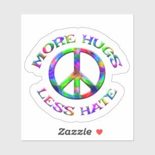 Tie Dye PLUS DE CACHETTES MOINS DE HAINE Stickers
