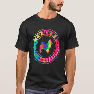 Tie Dye Pomsky Dog Mom Dad Pet T-Shirt