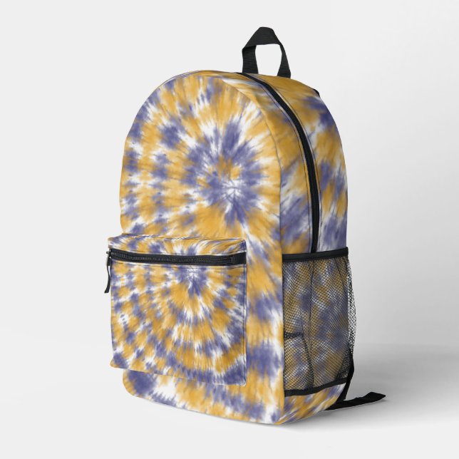 Tie Dye Printed Backpack (Back Corner Right)