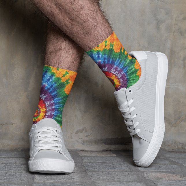Tie Dye Psychedelic Pattern  Socks (Creator Uploaded)