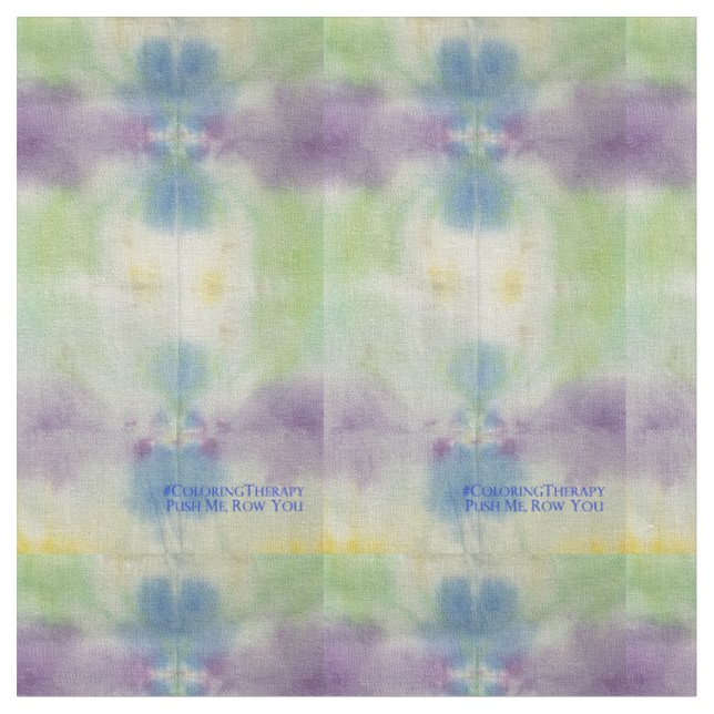 Tie-Dye Push Me Row You fabric (Close Up)