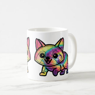 Tie Dye Raccoon Coffee Mug