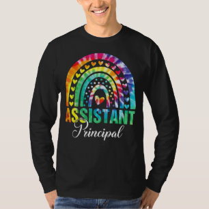 Tie Dye Rainbow Assistant Principal Teacher Back T T-Shirt