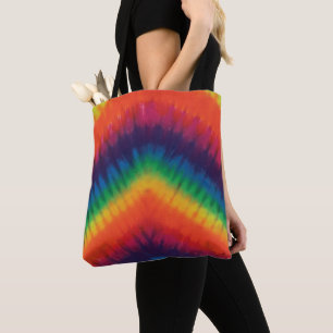 Tie Dye Rainbow Colours Tote Bag