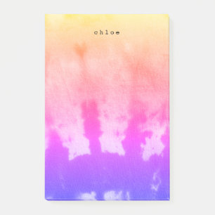 Tie Dye Rainbow Post-it Notes