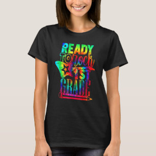 Tie Dye Ready To Rock 1st Grade Back To School Boy T-Shirt