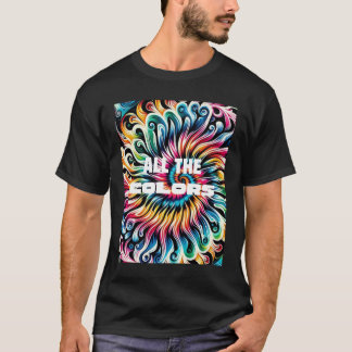 Tie-Dye Retro Swirling Colours T-Shirt