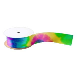 Tie Dye Ribbon HAMbyWG Satin Ribbon