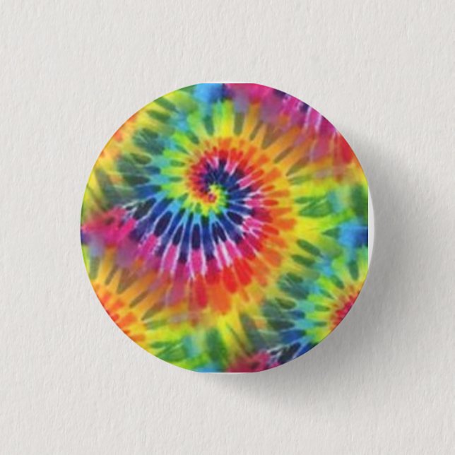 Tie Dye Round Button (Front)