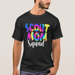 Tie Dye Scout Mom Squad Back To School Teacher And T-Shirt