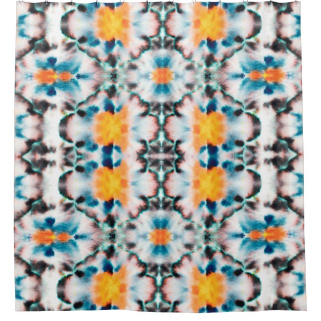 Tie Dye Seamless Pattern. Ethnic Abstract. Psyched (Front)