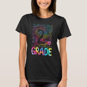 Tie Dye Second 2nd Grade Teacher Student First Day T-Shirt