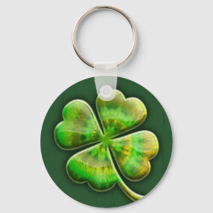 Tie-Dye Shamrock II Keychain