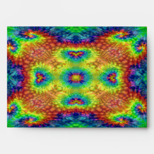 Tie Dye Sky Vintage Fractal Kaleidoscope Envelope