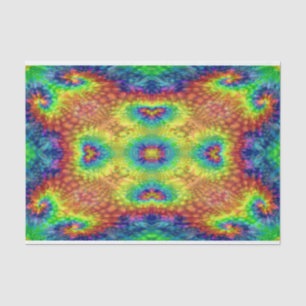 Tie Dye Sky Vintage Fractal Kaleidoscope Tissue Paper