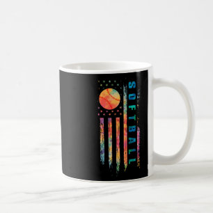 Tie Dye Softball Teen Girls Softball Player Usa Fl Coffee Mug