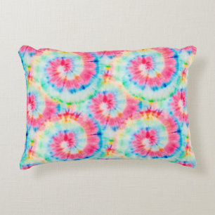 Tie Dye Spiral. Beautiful Watercolor Dirty Art. Sw Accent Pillow