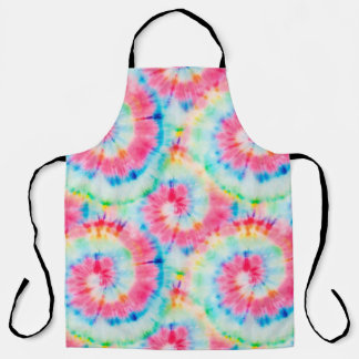Tie Dye Spiral. Beautiful Watercolor Dirty Art. Sw Apron