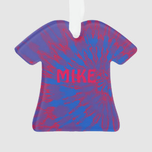 Tie Dye Spiral Bleu et Rouge