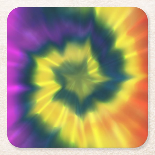 Tie-Dye Spiral - Coasters (Front)