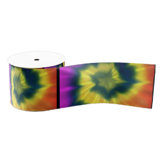 Tie-Dye Spiral - Ribbon, 2 Yard Spool Grosgrain Ribbon