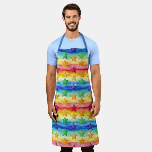 Tie Dye Stars Apron
