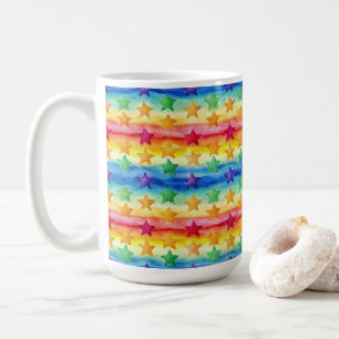 Tie Dye Stars Coffee Mug