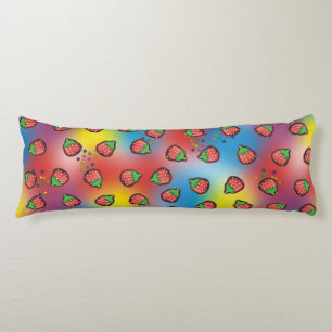 Tie Dye Strawberry Fields Body Pillow