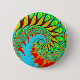 Tie Dye Swirl 2 Inch Round Button