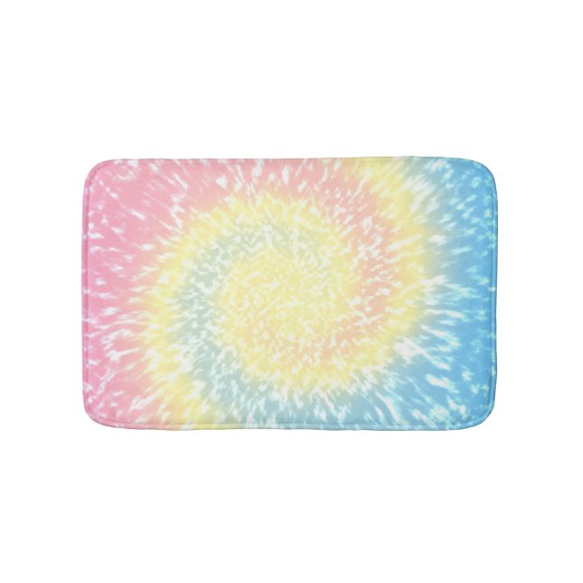 Tie Dye Swirl Bath Mat (Front)