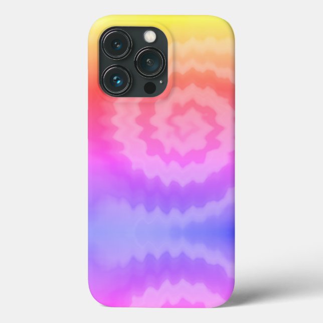 Tie dye swirl funky retro groovy colourful pattern Case-Mate iPhone case (Back)