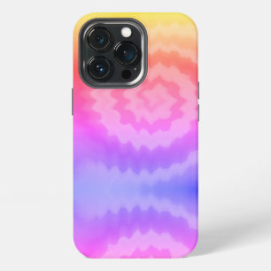 Tie dye swirl funky retro groovy colourful pattern iPhone 13 pro case