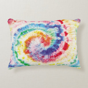  Tie Dye Swirl. Seamless Tiedye Pattern. Fabric Mu Accent Pillow