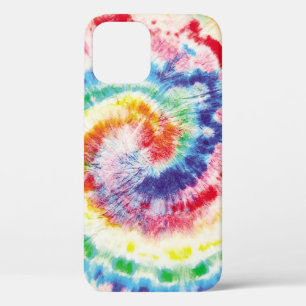Tie Dye Swirl. Seamless Tiedye Pattern. Fabric Mu iPhone 12 Case