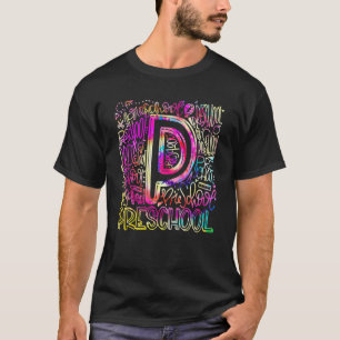 Tie Dye Team Kid Teacher Back To School Preschool T-Shirt