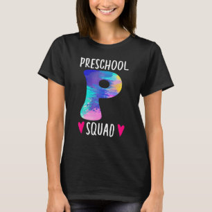 Tie Dye Team Preschool Squad Pre K Teacher Girls B T-Shirt