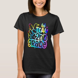 Tie Dye Team Second 2nd Grade Back To School Teach T-Shirt
