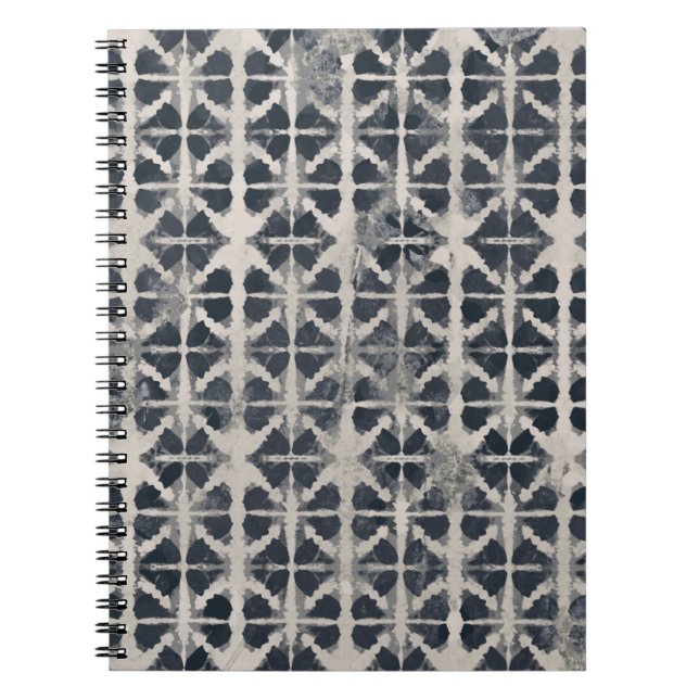 Tie dye texture creative repeat modern patternafri notebook (Front)