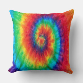 tie dye throw pillow