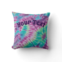 Tie-dye Throw Pillow - Personalize