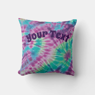 Tie-dye Throw Pillow - Personalize