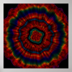 TIE DYE THROW POSTER