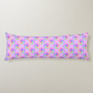 Tie Dye Tribal Turtle Moari Sun Pink Body Pillow