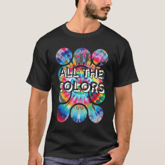 Tie-Dye Twist of Colour Retro Style T-Shirt