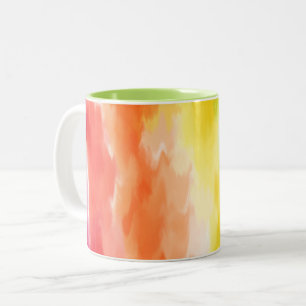 Tie Dye Two-Tone Coffee Mug
